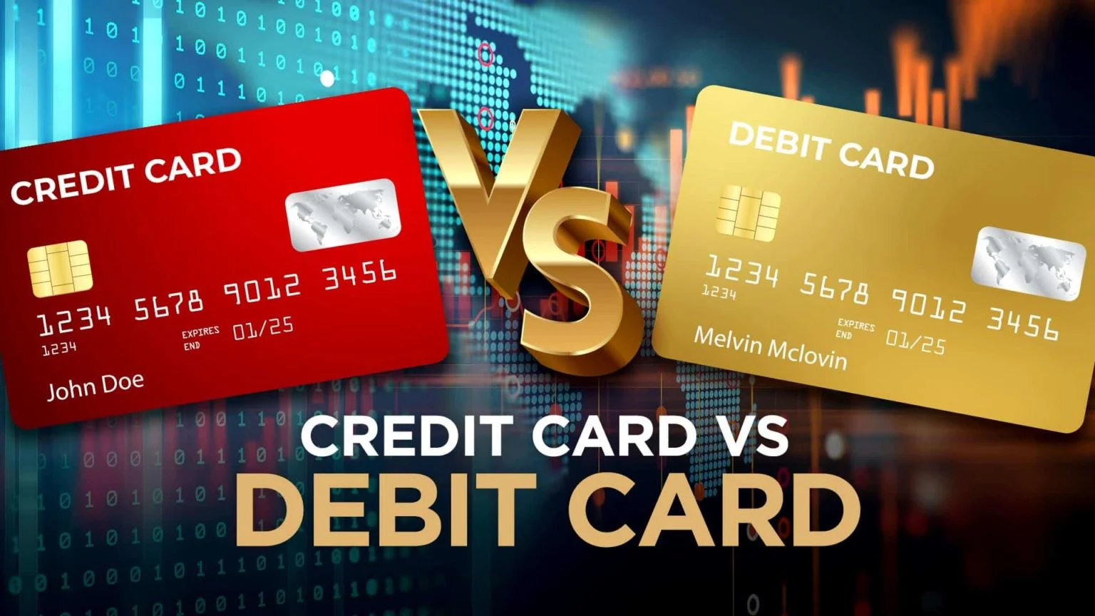 debit card and credit card